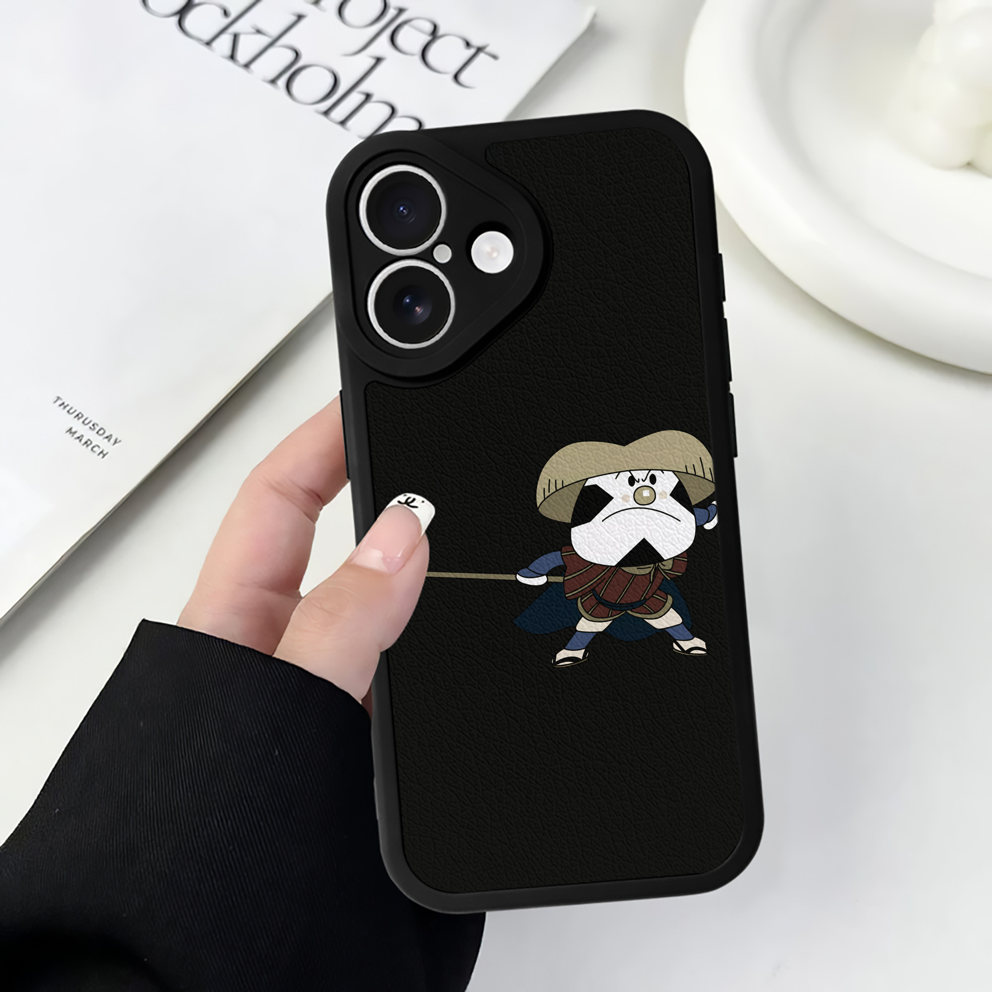 （画像用） アンパンマン Anpanman 【iPhone 16シリーズ対応】シリコンスマホケース（レザー調） 材質：シリコン